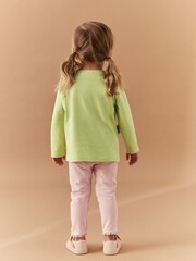 Grüner Schöner Hase - Langärmeliges T-Shirt und Leggings Set (3 Monate - 7 Jahre) - Bild 3 von 7