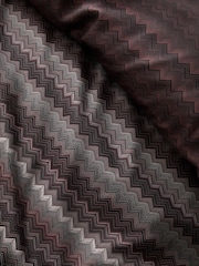 Appletree Chocolate Chevron Stripe Duvet Cover & Pillowcase Set - Image 3 of 4