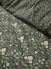Dreams & Drapes Green Heritage Floral Duvet Cover & Pillowcase Set - Image 3 of 4