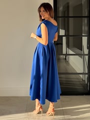 Φόρεμα Midi με ασύμμετρη λαιμόκοψη Girl In Mind Betty - Εικόνα 2 από 5