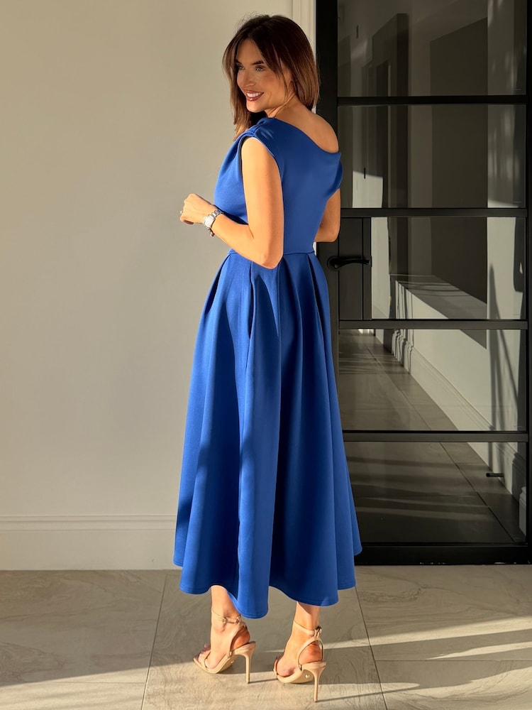 Φόρεμα Midi με ασύμμετρη λαιμόκοψη Girl In Mind Betty - Εικόνα 2 από 5