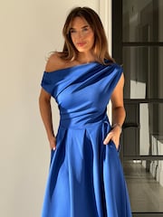 Φόρεμα Midi με ασύμμετρη λαιμόκοψη Girl In Mind Betty - Εικόνα 5 από 5