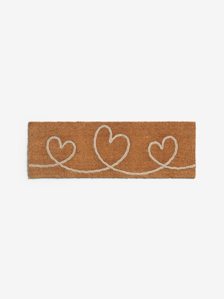 Grey Braided Heart Doormat - Image 4 of 4