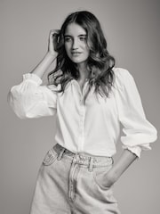 The Set Black/White 2 Pack Voile 100% Cotton Blouses - Image 3 of 13