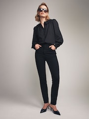 The Set Black/White 2 Pack Voile 100% Cotton Blouses - Image 6 of 13