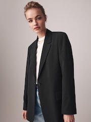 The Set Black Relaxed Blazer - Image 1 of 7