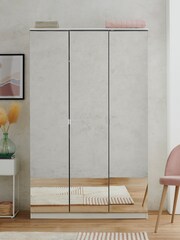 Mirror Flynn Triple Mirrored Tripe Wardrobe - Image 1 of 10