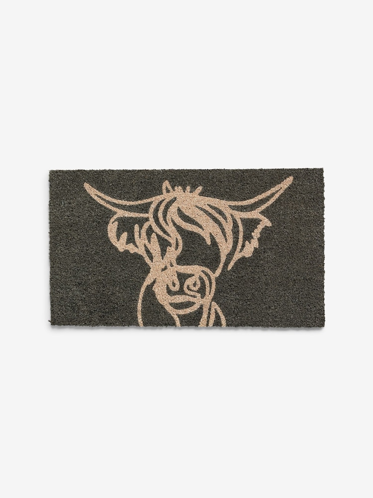 Grey Hamish the Highland Cow Doormat - Image 4 of 6