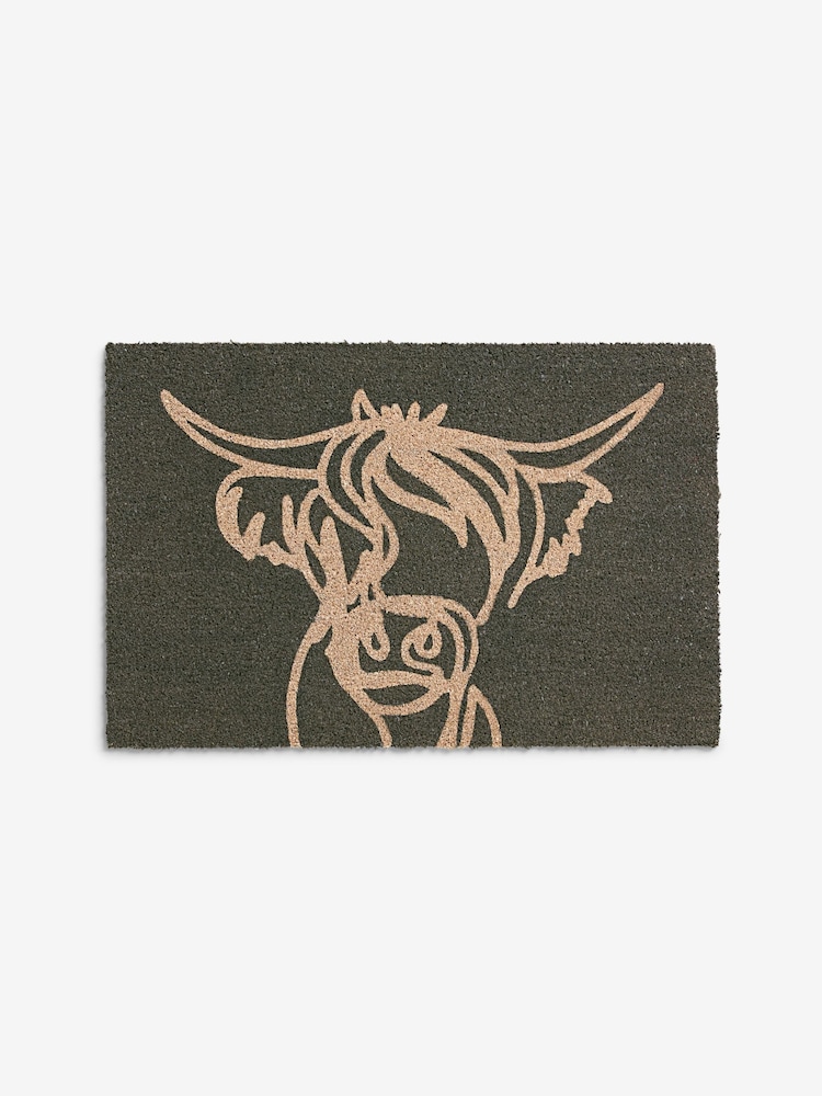 Grey Hamish the Highland Cow Doormat - Image 5 of 6