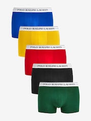 Polo Ralph Lauren Classic Stretch Cotton Trunks 5 Pack - Image 1 of 6