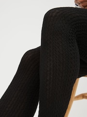 Black Knitted Tights 1 Pack - Image 2 of 2