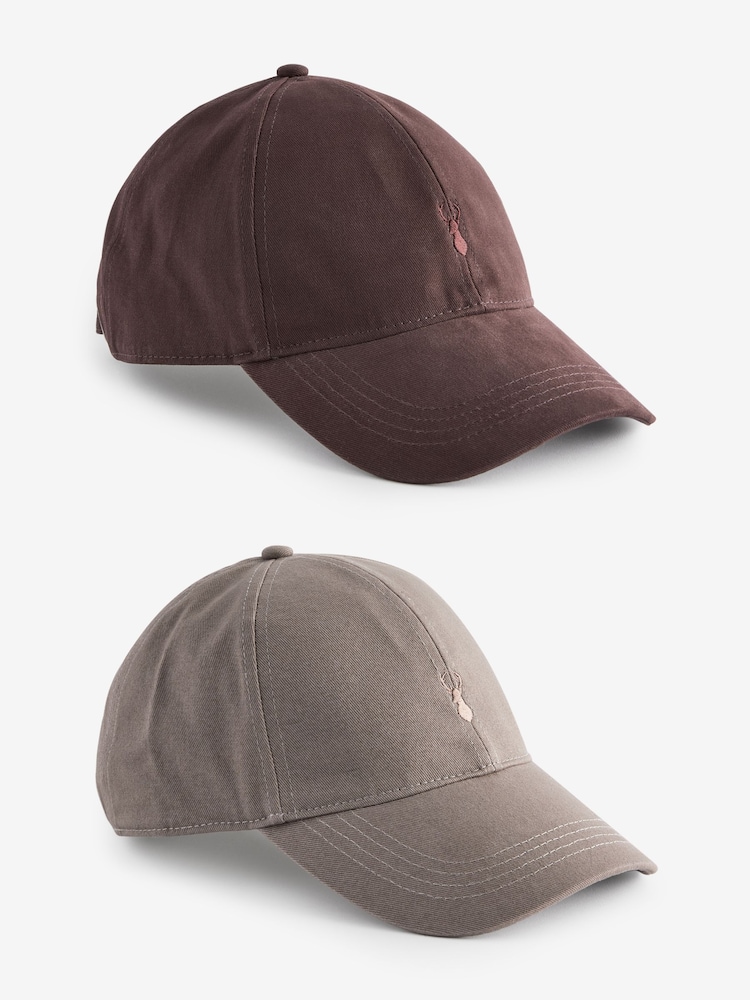 Brown/Neutral Caps 2 Pack - Image 1 of 6