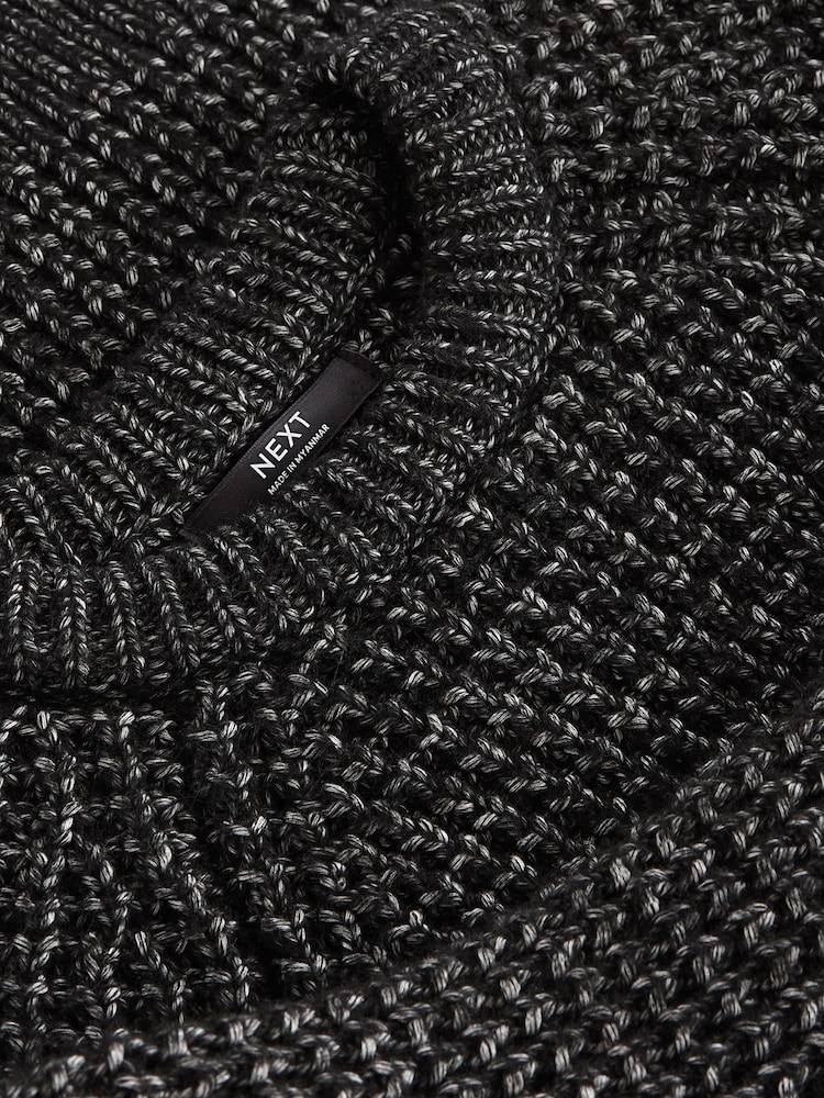Black Crew Neck Knitted Jumper (3-16yrs) - Image 3 of 3