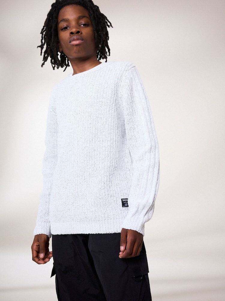 Ecru Utility Crew Neck Jumper (3-16yrs) - Image 1 of 10