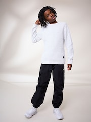 Ecru Utility Crew Neck Jumper (3-16yrs) - Image 2 of 10