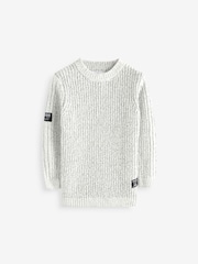 Ecru Utility Crew Neck Jumper (3-16yrs) - Image 5 of 10