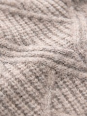 Neutral Textured Knitted Crew Neck Jumper (3-16yrs) - Image 3 of 4