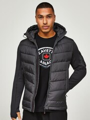 Alessandro Zavetti Grey Balvazetti Hybrid Puffer Jacket - Image 1 of 7