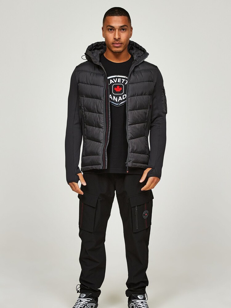 Alessandro Zavetti Grey Balvazetti Hybrid Puffer Jacket - Image 3 of 7