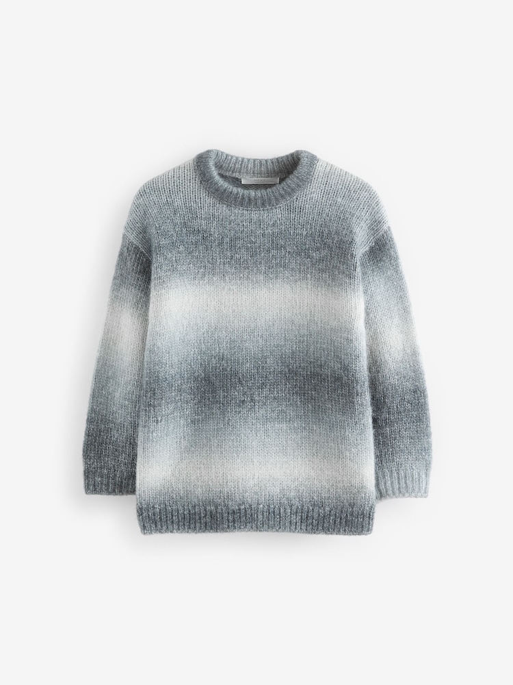Grey Ombre Crew Neck Jumper (3-16yrs) - Image 1 of 3