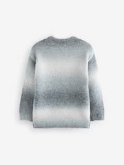 Grey Ombre Crew Neck Jumper (3-16yrs) - Image 2 of 3