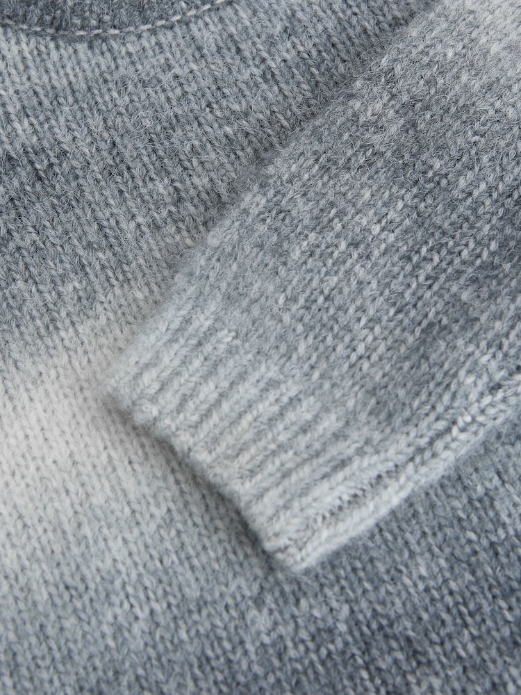 Grey Ombre Crew Neck Jumper (3-16yrs) - Image 3 of 3