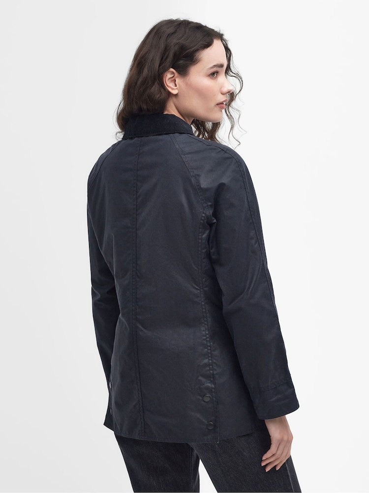 Barbour® Navy Beadnell Classic Wax Jacket - Image 3 of 11