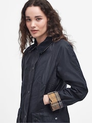 Barbour® Navy Beadnell Classic Wax Jacket - Image 5 of 11