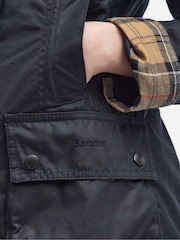 Barbour® Navy Beadnell Classic Wax Jacket - Image 9 of 11