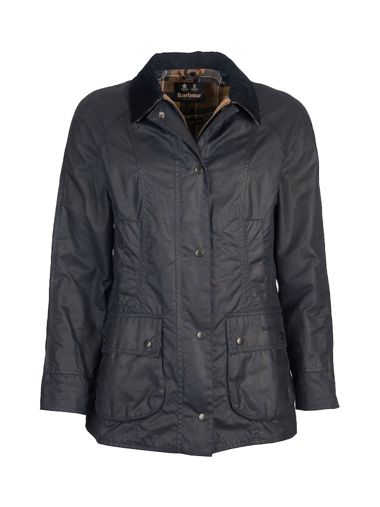 Barbour® Navy Beadnell Classic Wax Jacket - Image 10 of 11