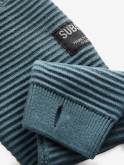 Blau - Utility-Strick-Hoodie aus 100 % Baumwolle (3–16 Jahre) - Bild 3 von 5