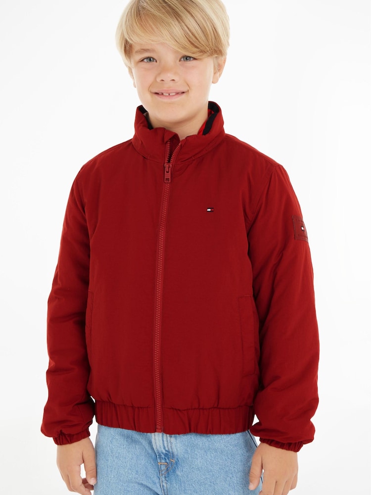 Tommy Hilfiger Boys Red Essential Padded Jacket - Image 1 of 6