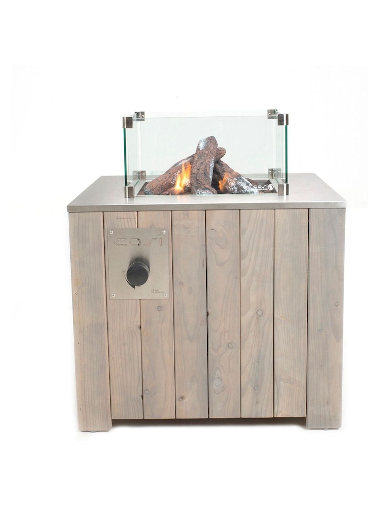 Pacific Grey Garden Cosicube 70 Black Fire Pit - Image 2 of 4