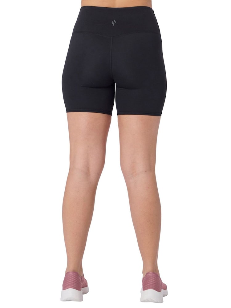 Skechers Black Goflex Slim Bike Shorts - Image 2 of 2 Skechers Black Goflex Slim Bike Shorts - Image 2 of 2
