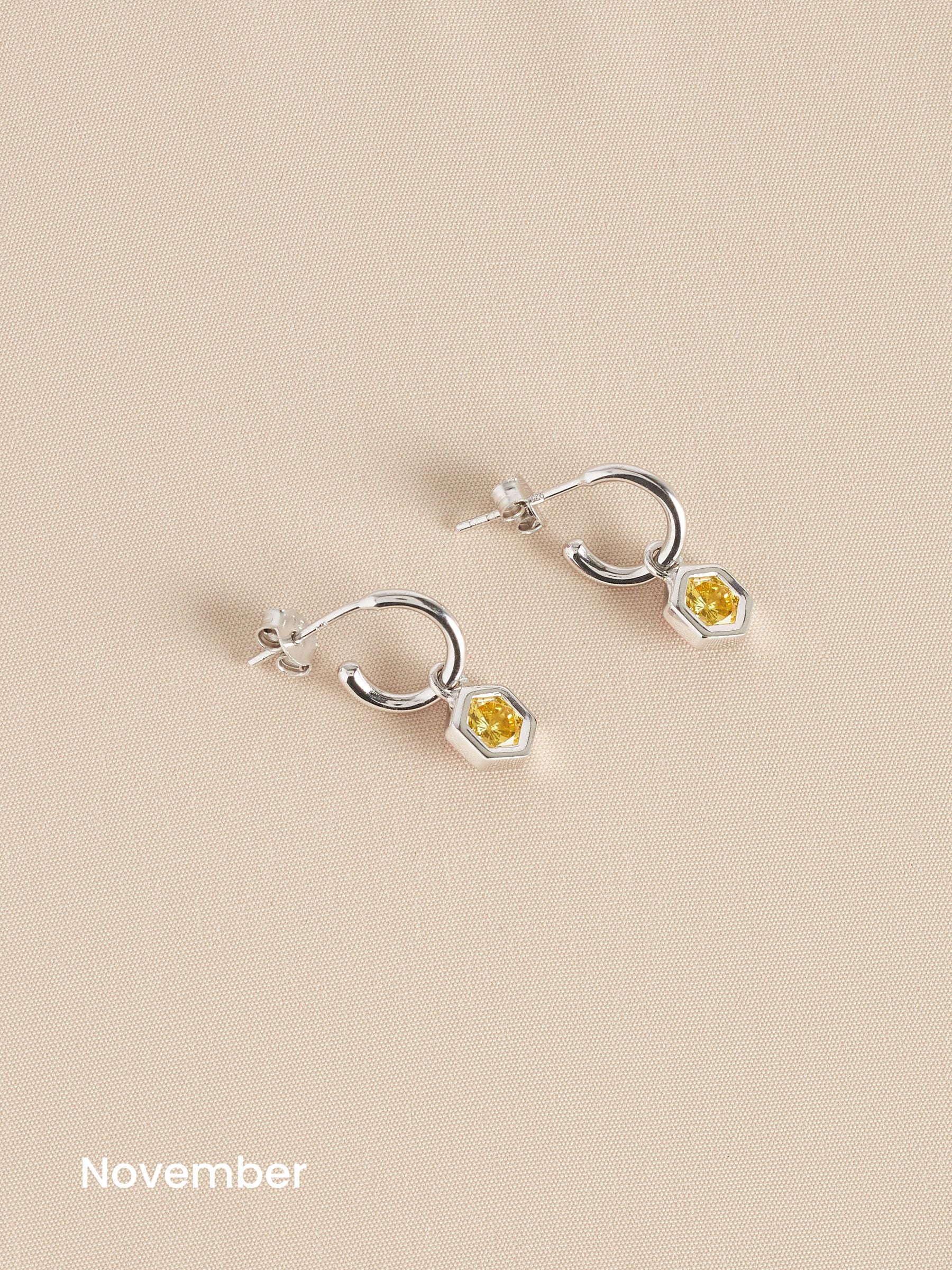 ◆STONEHENgE◆ Silver one-touch earrings SC1673 StoneHenge Silver One Touch Earrings SC1673 Silver 925 Cubic