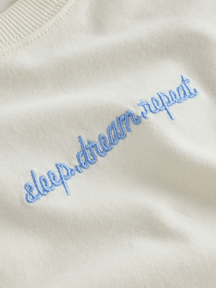 Blau/Ecru - Gewebte Pyjamas mit weitem Bein im 2 er-Pack (3–16Jahre) - Bild 13 von 13 Blau/Ecru - Gewebte Pyjamas mit weitem Bein im 2 er-Pack (3–16Jahre) - Bild 13 von 13