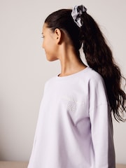 Blauw/ecru - Geweven pyjama's met wijde pijpen 2 verpakking (3-16jaar) - Afbeelding 5 van 6