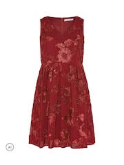 Κόκκινο - Yours Curve Flower Applique Mini Dress - Εικόνα 4 από 5