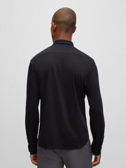 BOSS Black Biado Long Sleeve Jersey Shirt - Image 2 of 6