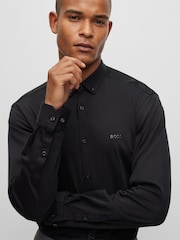 BOSS Black Biado Long Sleeve Jersey Shirt - Image 4 of 6