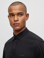 BOSS Black Biado Long Sleeve Jersey Shirt - Image 5 of 6