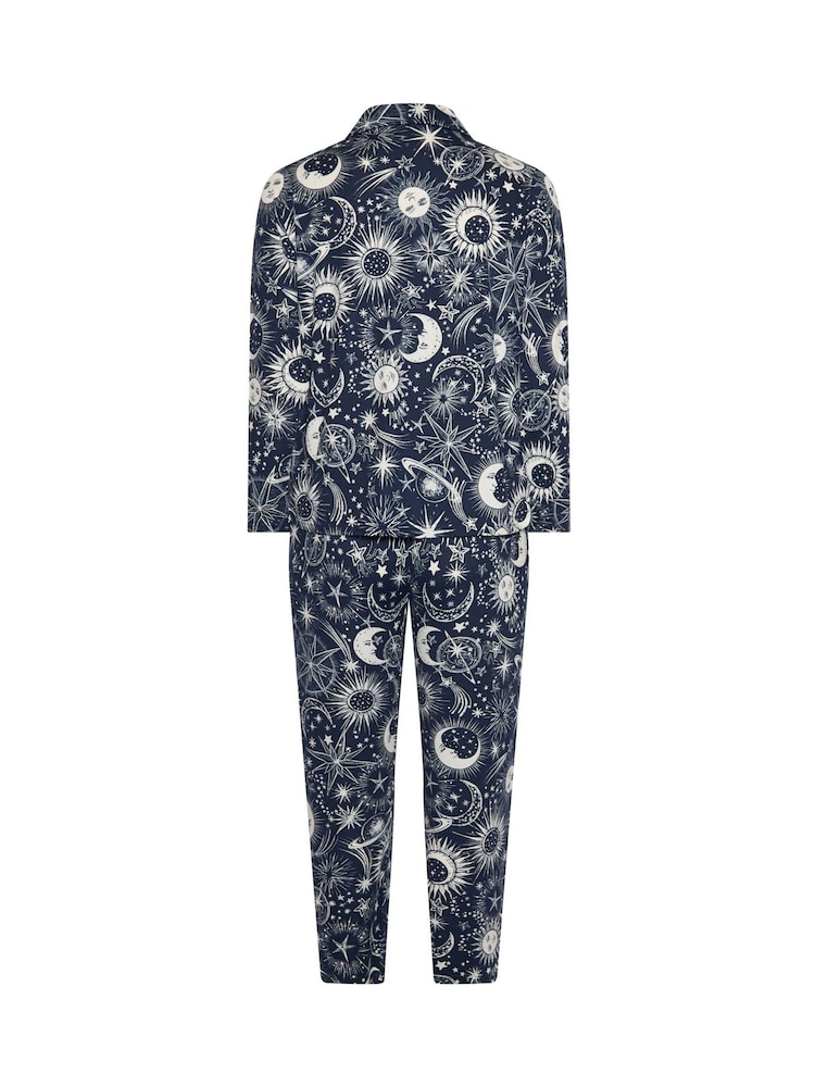 Yours Curve Pyjama-Set mit himmlischem Print aus weichem Material - Bild 3 von 3 Yours Curve Pyjama-Set mit himmlischem Print aus weichem Material - Bild 3 von 3