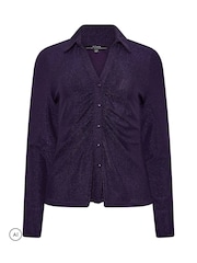 Púrpura - Camisa de punto con brillo de Star by Julien MacDonald - Imagen 5 de 6
