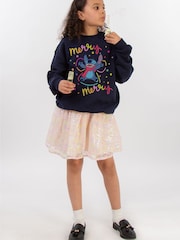 Rags & Rascals Blue Disney Lilo & Stitch Merry Rainbow Sweatshirt - Image 2 of 3