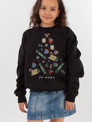 Rags & Rascals Friends Christmas Tree Sweatshirt - Image 1 of 3
