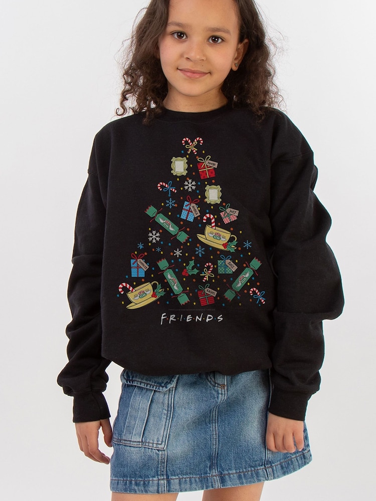 Rags & Rascals Friends Christmas Tree Sweatshirt - Image 1 of 3