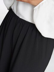 Gina Bacconi Sharlene Matte Jersey Straight Leg Black Trousers - Image 1 of 2