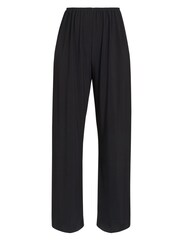 Gina Bacconi Sharlene Matte Jersey Straight Leg Black Trousers - Image 2 of 2