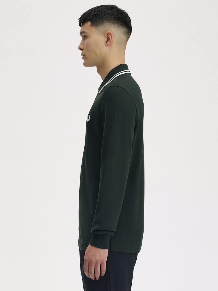 Fred Perry Long Sleeve Twin Tipped FP Polo Shirt - Bilde 2 av 5