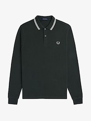 Fred Perry Long Sleeve Twin Tipped FP Polo Shirt - Bilde 4 av 5